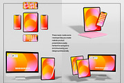 Tablet & Phone Screen Mockup Set, an iPad Mockup by Mego-studio (Thumbnail 5 of 7)