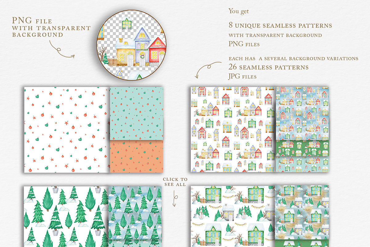 Watercolor 4 seasons BUNDLE clipart, a Graphic by svetlanaARTdreams (Photo 8 of 14)
