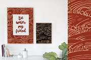 36 Japanese Wave & Gold Icons, a Pattern Graphic by Blixa 6 Studios (Thumbnail 6 of 10)