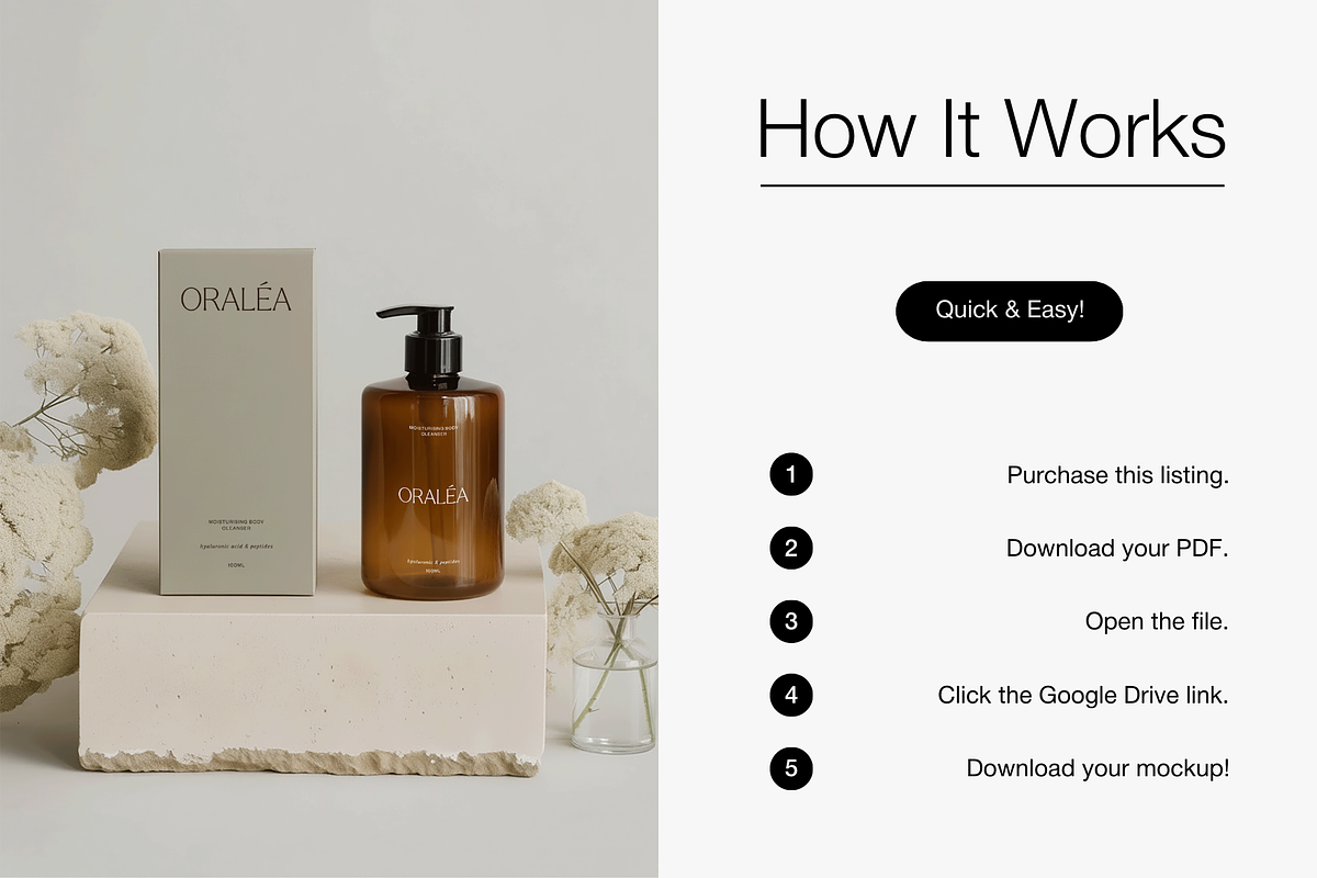 Neutral Cosmetic Bottle Mockup, a Packaging Mockup by Digital Asset Co (Photo 4 of 4)