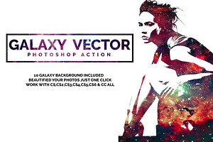 Galaxy Vector Photoshop Action