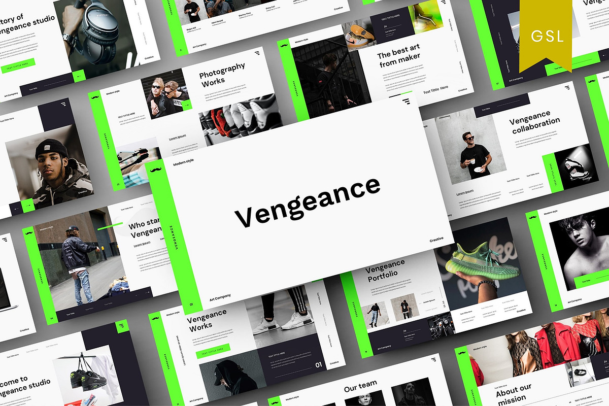 Vengeance - Business Google Slide, a Presentation Template by Dens Creative Studio (Photo 1 of 6)
