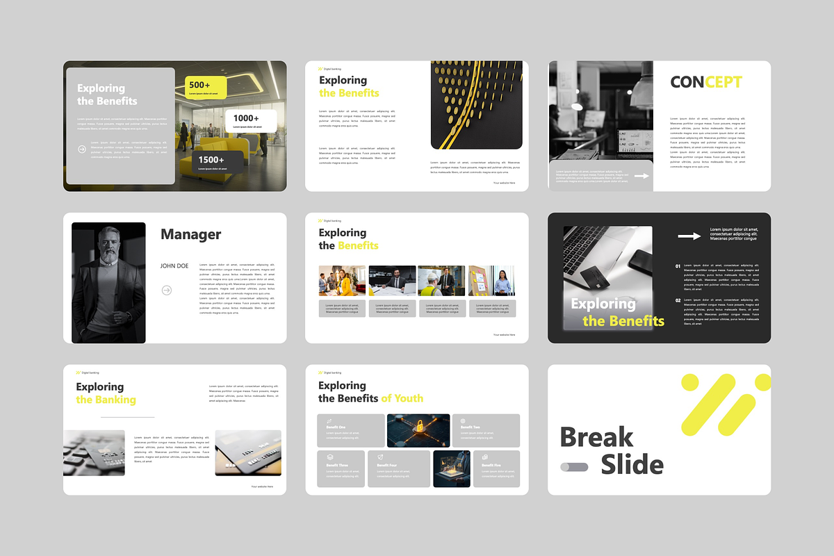 Digital Banking PowerPoint Template, a Presentation Template by Premast (Photo 2 of 4)