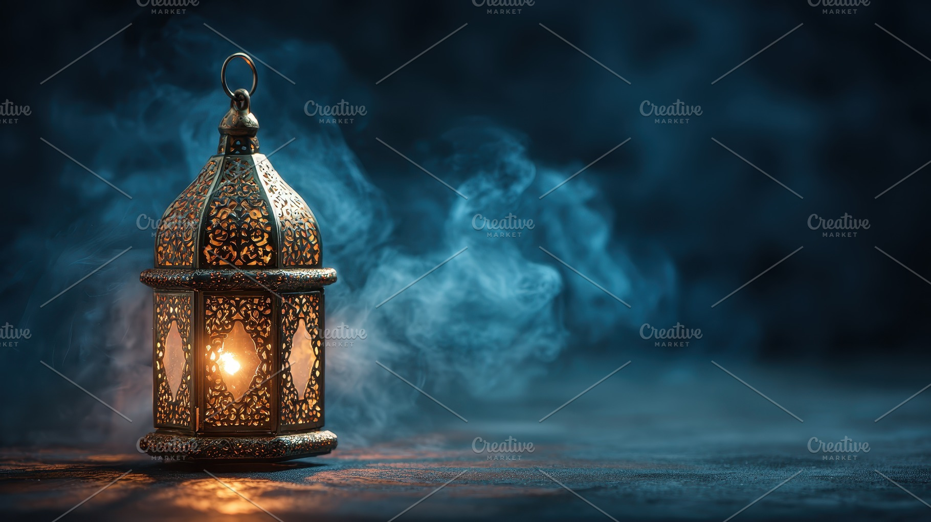 Illuminated Moroccan Lantern Festive, a Photo by Pixeness Studio