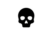 Skull & Crossbones Silhouette Vector, an Illustration by jahid234 (Thumbnail 21 of 51)
