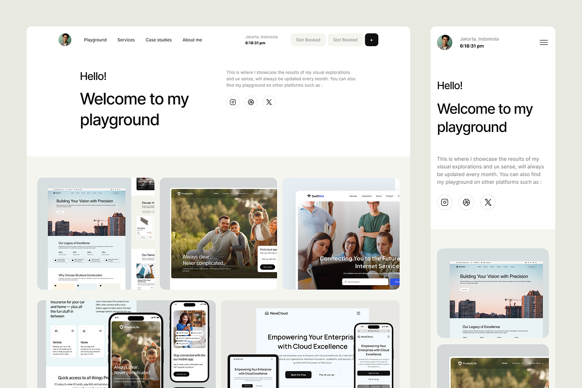 Brooks - Portfolio Website Template, a Landing Page Template by Somesquare Supply (Photo 6 of 6)