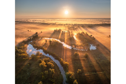 Aerial view of beautiful curving, a Nature Photo by den-belitsky