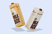 Milk Box Mockup, a Packaging Mockup by Unerispace (Thumbnail 5 of 5)