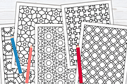 40 Peaceful Pattern Coloring Pages, a Pattern Graphic by Design Station (Thumbnail 4 of 6)