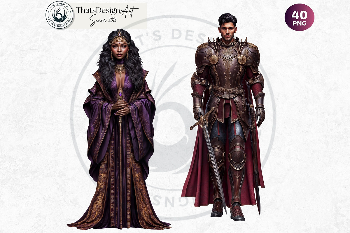 Obsidian Opera Characters Cliparts, a Person Illustration by ThatsDesignArt (Photo 11 of 13)