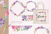 Watercolour Flowers Pink Florals, a Decorative Illustration by Bloomella (Thumbnail 6 of 8)