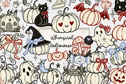 Whimsical Halloween Clipart, a Decorative Illustration by BigCakeBee (Thumbnail 1 of 3)