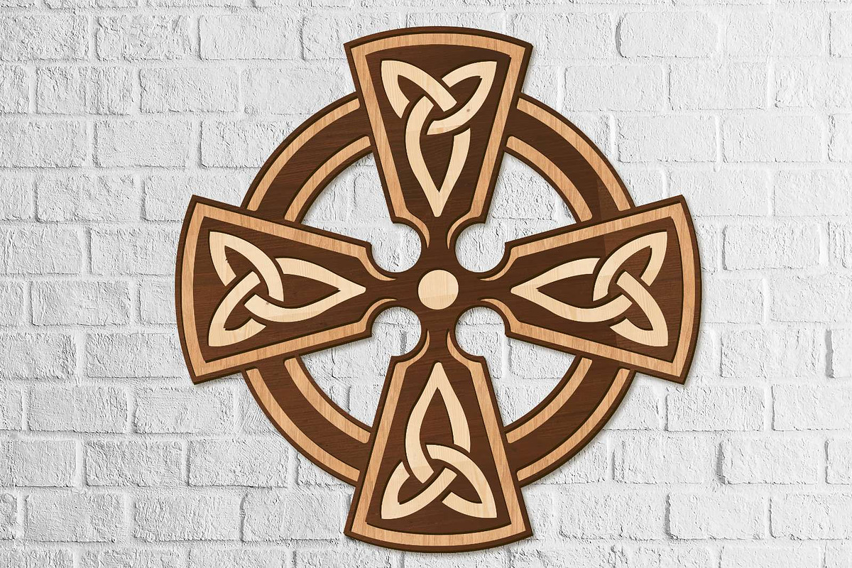 Celtic Cross Decorative Wall Panel, a Templates & Theme by LaserCutano (Photo 3 of 9)