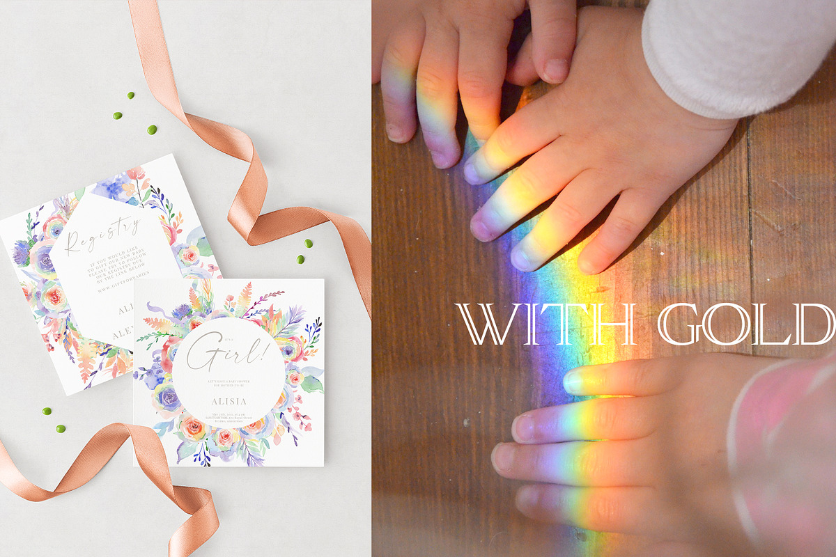 Rainbow Mix Watercolor, an Object Illustration by Olga Koelsch (Photo 7 of 16)