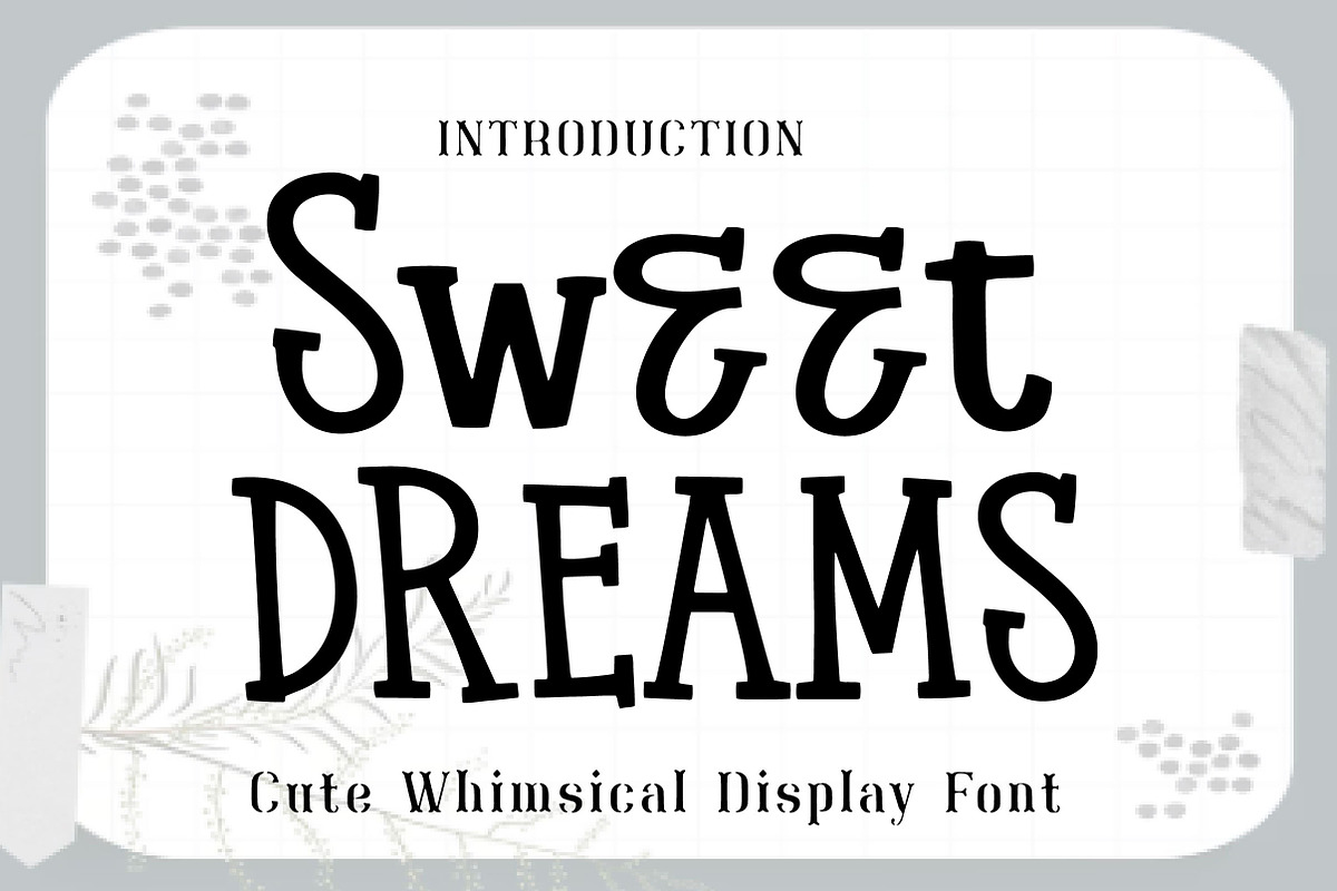 Sweet Dreams, a Handwritten Font by Wow Magic (Photo 1 of 3)