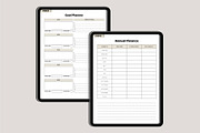 2025 That Girl Digital Planner Canva, a Stationery Template by Designmela01 (Thumbnail 6 of 10)