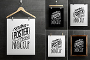 Hanging Poster Frame Mockup, a Print Template by antyalias store (Thumbnail 1 of 4)