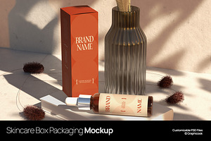 Skincare Box Packaging Mockup, a Packaging Mockup by graphicook