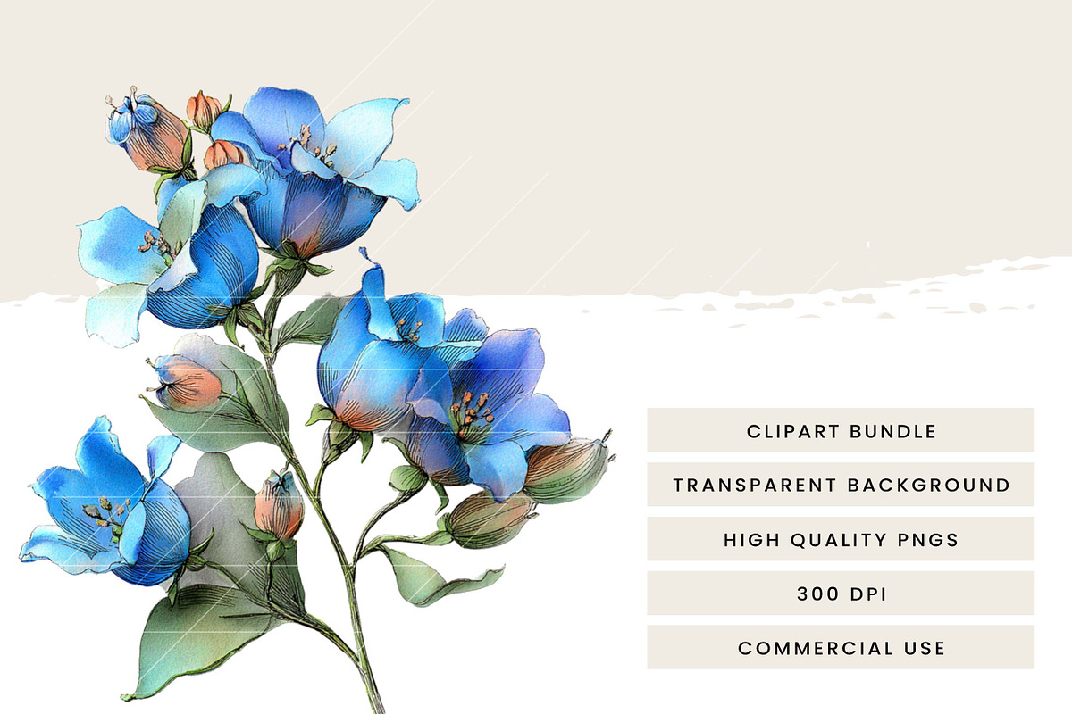 Whimsical Spring Flower Clipart, an Object Illustration by Design Scotch (Photo 7 of 9)