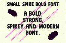 Small Spikey Font