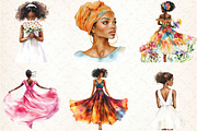 Elegant African American Girls, an Illustration by DreamCafeArt (Thumbnail 4 of 7)