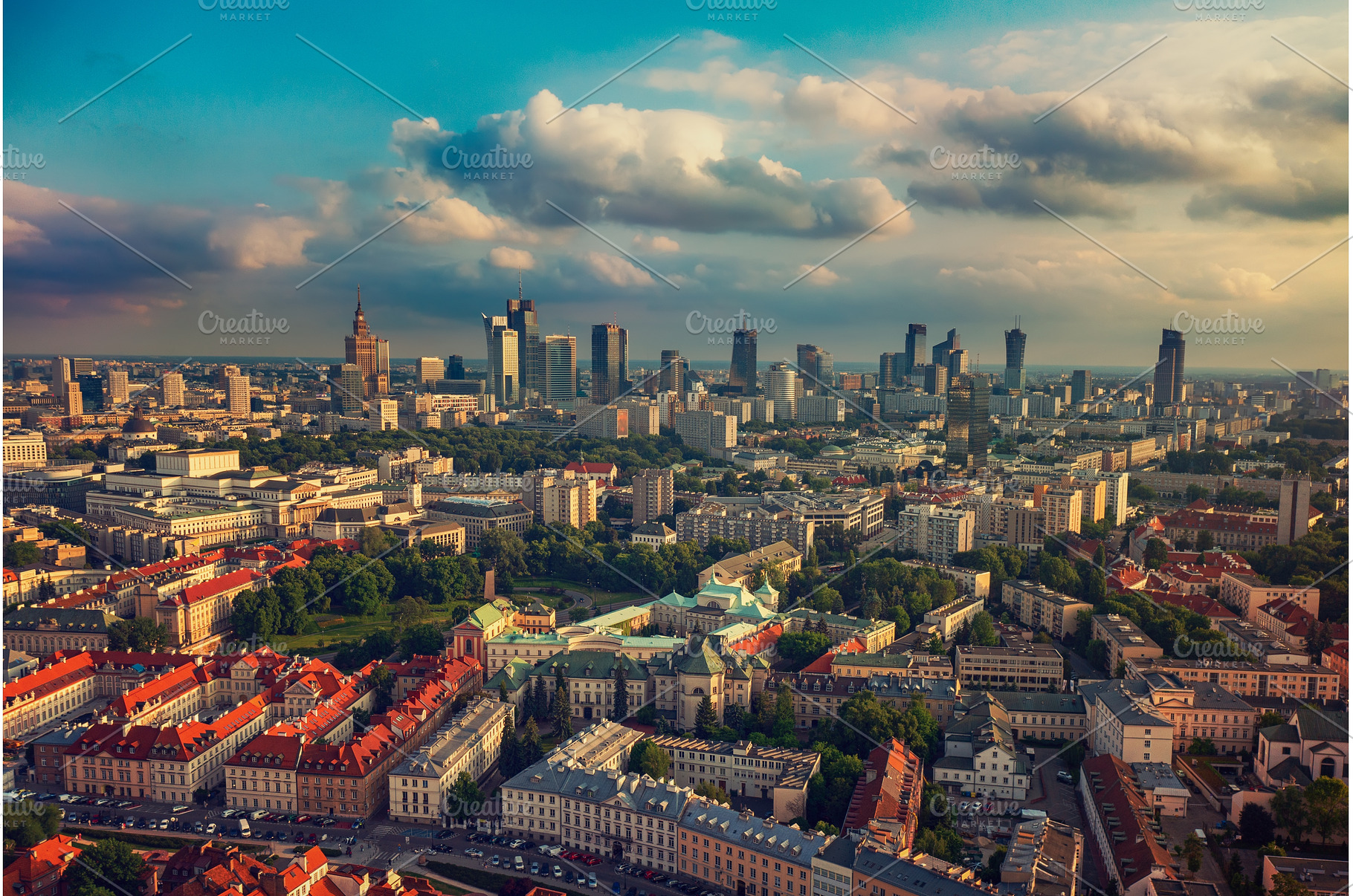 View of modern Warsaw, an Architecture Photo by Nature and travel