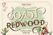 Coast Redwood, a Blackletter Font by Lunabi (Thumbnail 1 of 8)