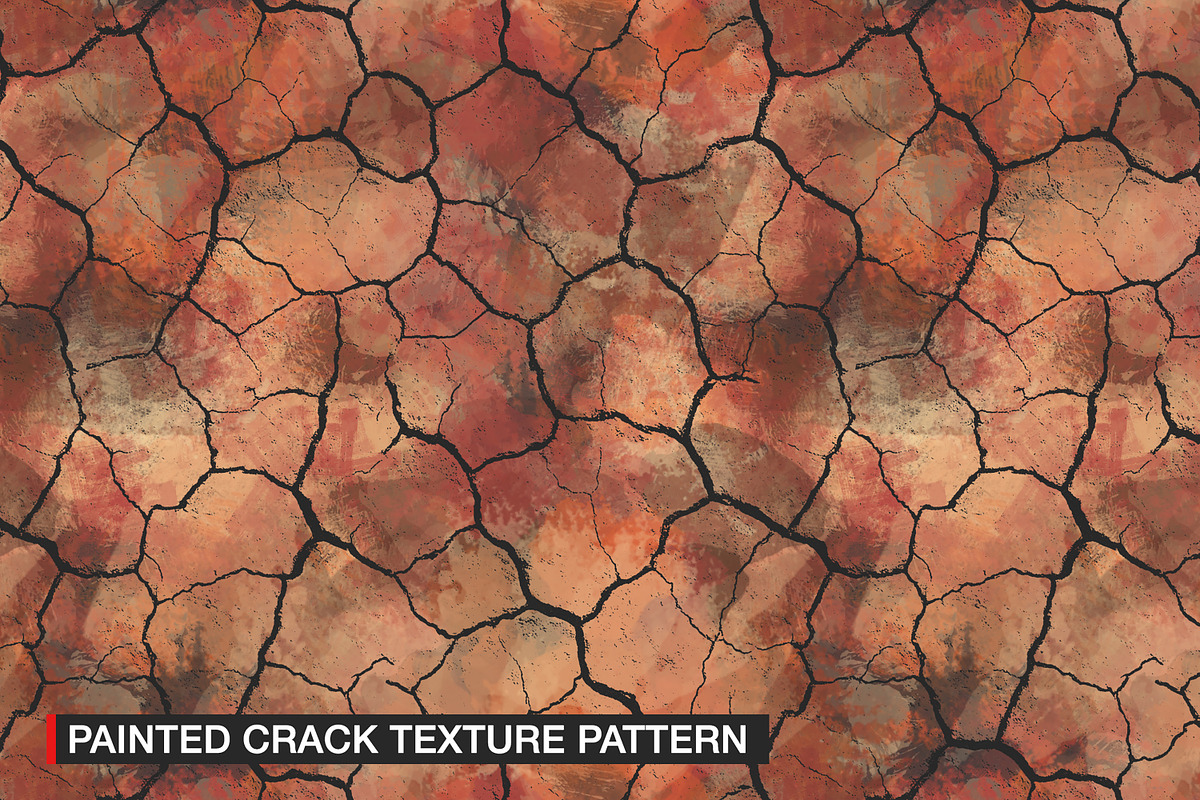 Painted Crack Texture Pattern, a Pattern Graphic by Pitchlook.Studio (Photo 1 of 3)