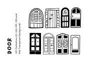 39+ Hand-Drawn Door Illustrations, an Object Illustration by The Journey Atelier (Thumbnail 4 of 6)