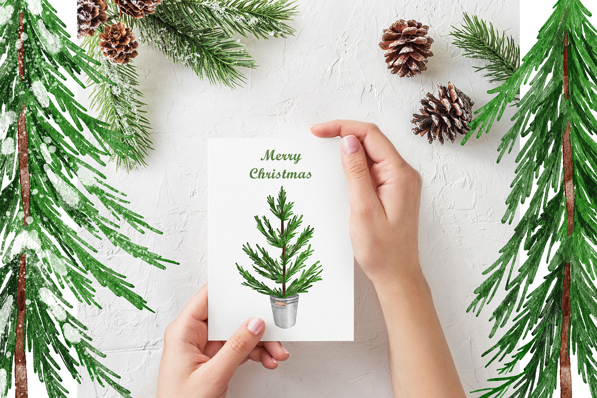 Christmas Tree Clipart & Patterns, a Pattern Graphic by Lagmar Design (Photo 10 of 13)
