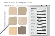 Procreate Torn Edge Paper Brushes, a Brushes & More by HopeArtIllustration (Thumbnail 4 of 6)