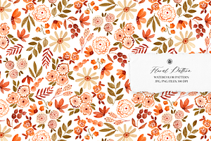 Watercolor Floral Pattern