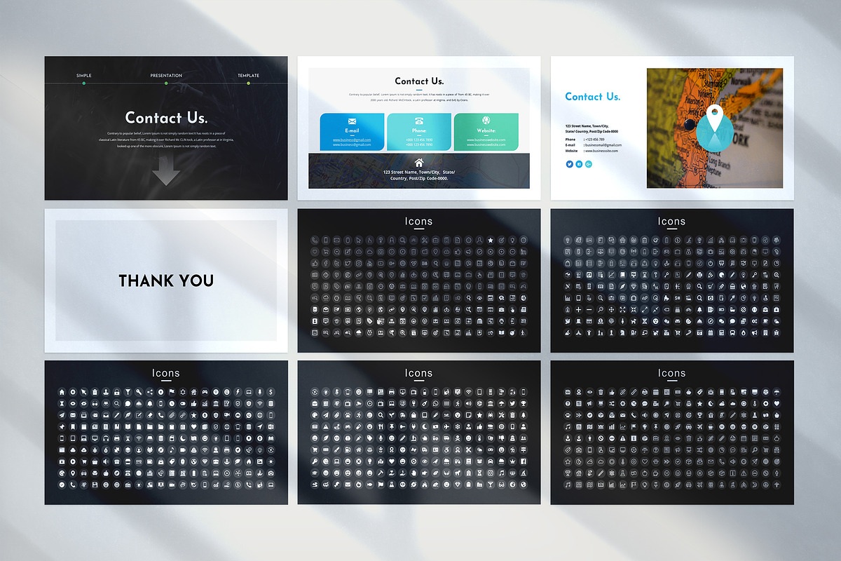Simple PowerPoint Template, a Presentation Template by White Graphic (Photo 16 of 16)