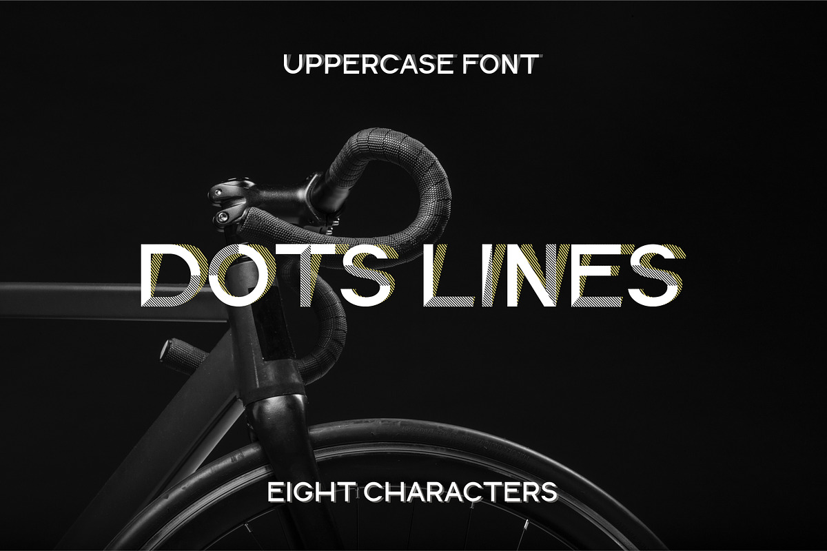 Dots Lines. Display font, 8 styles., a Font by lisa_kalev (Photo 10 of 11)