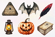 Vintage Halloween Décor Clipart, an Illustration by Dream Creation (Thumbnail 5 of 7)