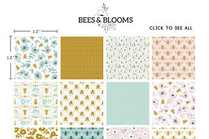 Bees & Blooms - Honeybees And Roses