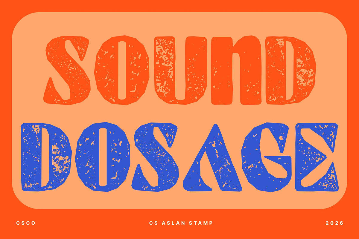 CS Aslan Stamp, a Sans Serif Font by Craft Supply Co. (Photo 4 of 8)