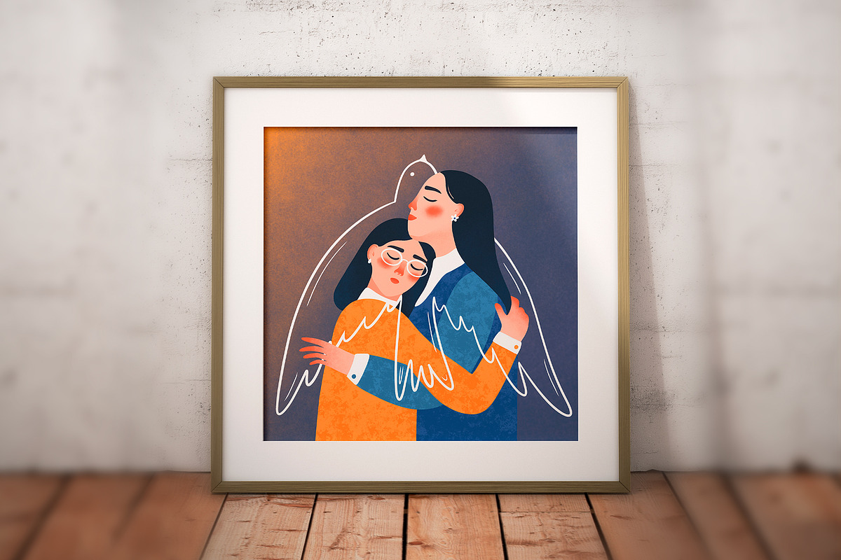 Stand with Ukraine. Illustrations, a Person Illustration by Renberrry.Store (Photo 5 of 9)