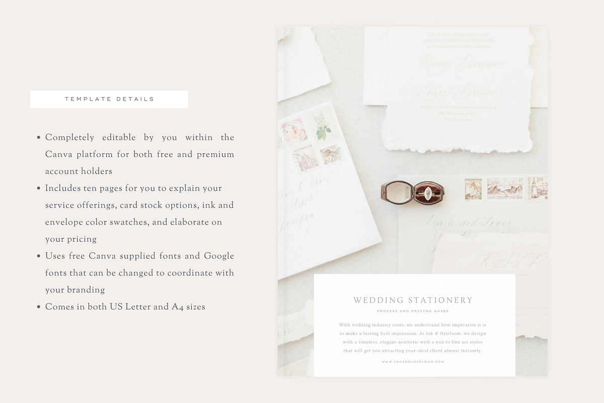 CANVA Process/Pricing Guide Template, a Magazine Template by Loren Schmidt Studio (Photo 2 of 9)