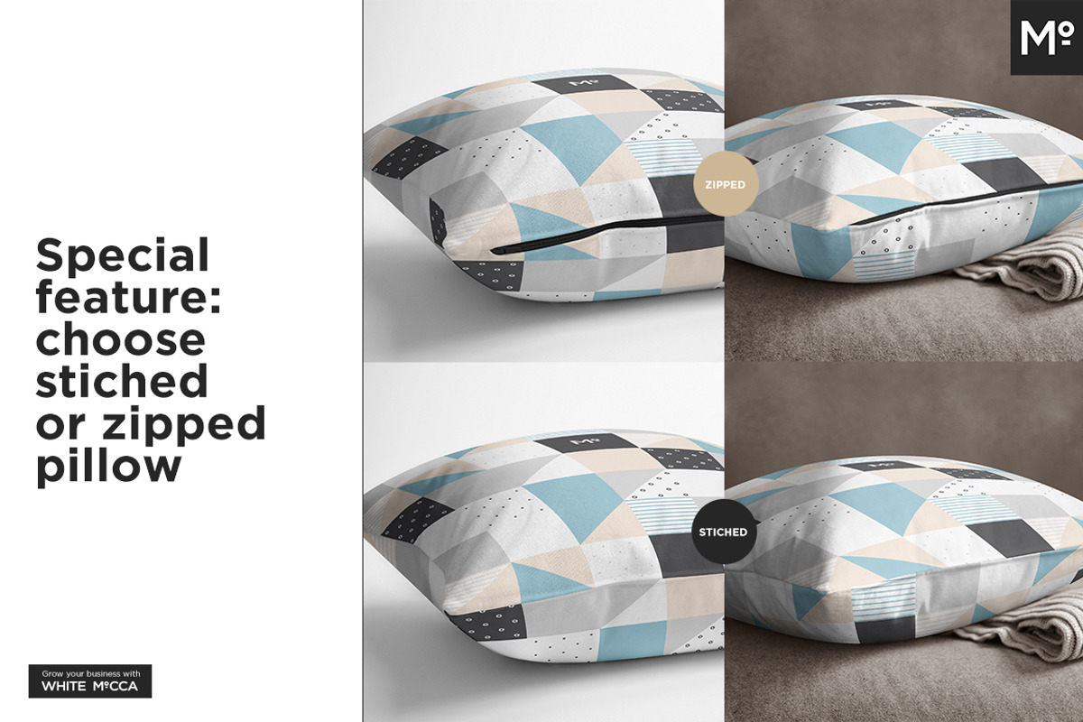 The Pillow Cover Mock-ups Set, a Household Mockup by Mocca Mockups Store (Photo 13 of 14)