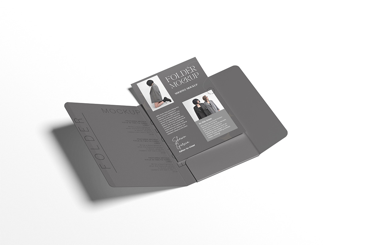 Folder Mockup, an Advertising Mockup by Afif_studio (Photo 2 of 4)