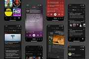 News Podcast App UI Kit, an App Template by Trung (Thumbnail 10 of 10)