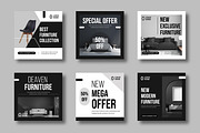 Modern Furniture Social Media Design, a Social Media Template by MightyDesign (Thumbnail 1 of 8)