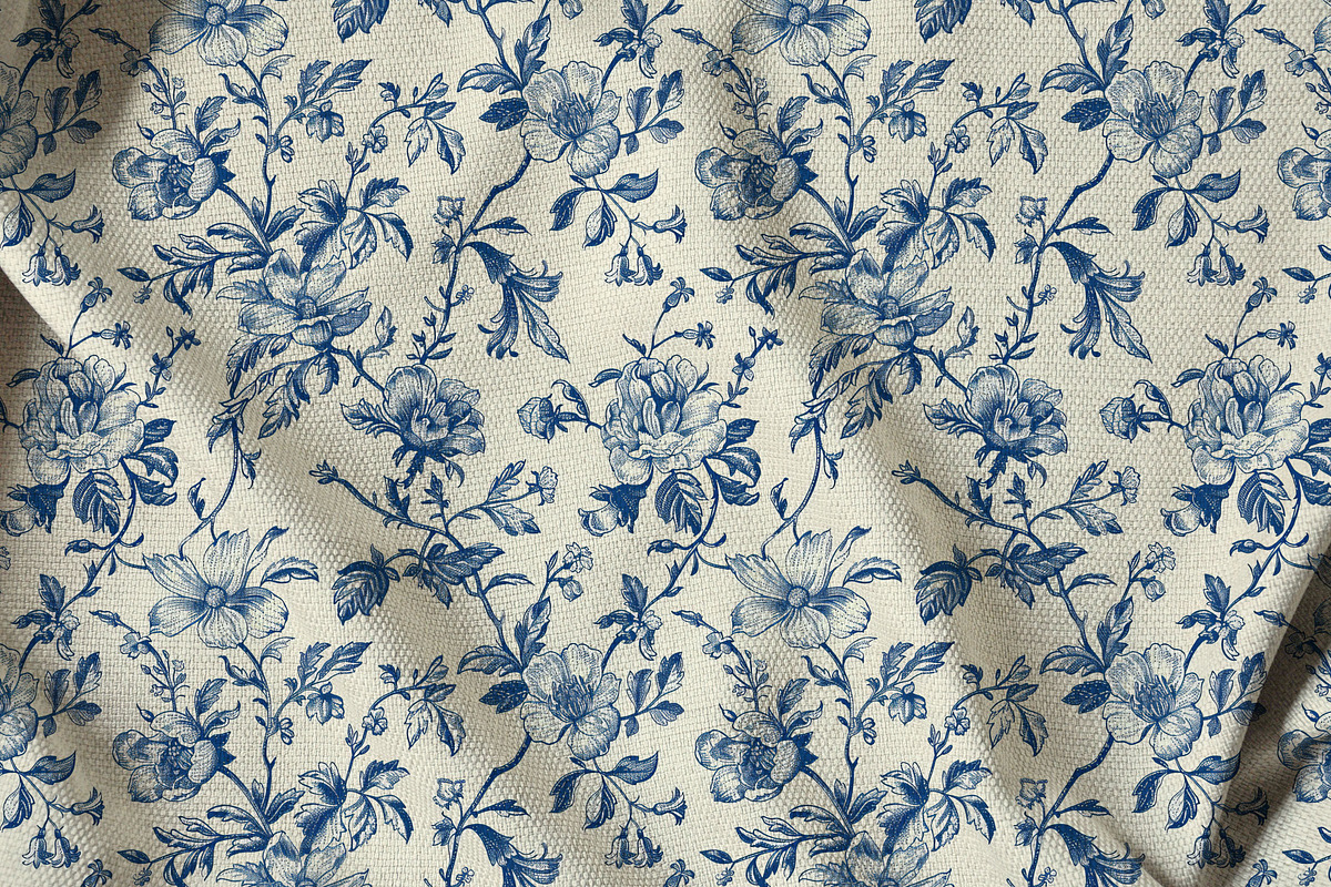 Toile Vintage Print Design Patterns