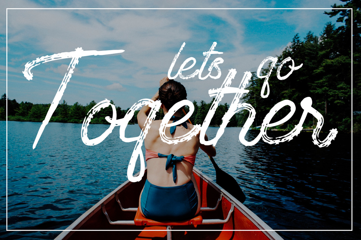 Wanderlust - Dry brush font preview 6
