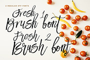 Fresh Brush & SVG Font, a Script Font by Cruzine (Thumbnail 2 of 8)
