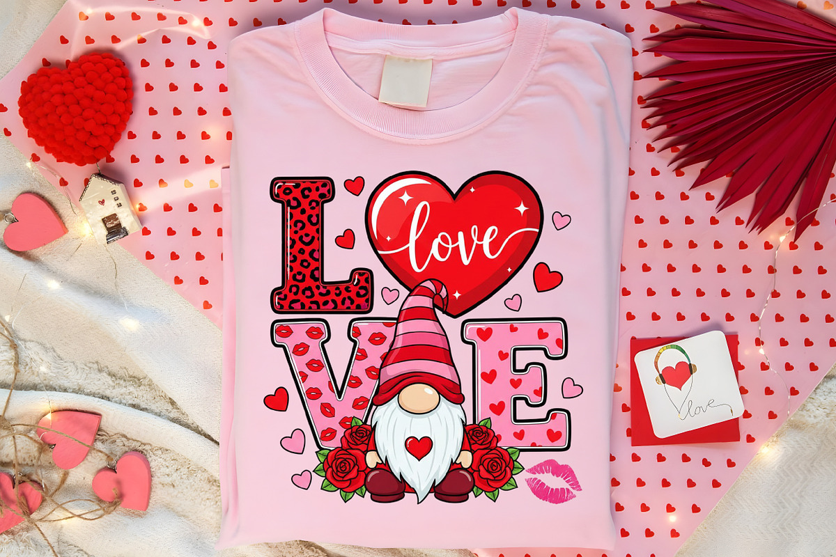 Valentine Gnome PNG, an Illustration by Canvas Craft (Photo 6 of 7)