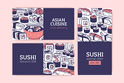 Sushi, Japan food posters, banners, a Background Graphic by Good Studio (Thumbnail 3 of 6)