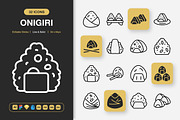 Onigiri Icons, an Icon by Spacepixel Creative (Thumbnail 1 of 3)