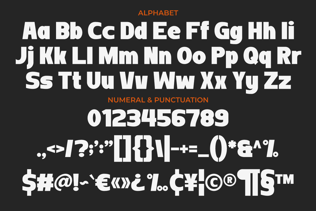 Thickart - A Modern Sans Serif Font, a Sans Serif Font by Marvadesign (Photo 3 of 7)